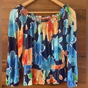 Beautiful floral knit top